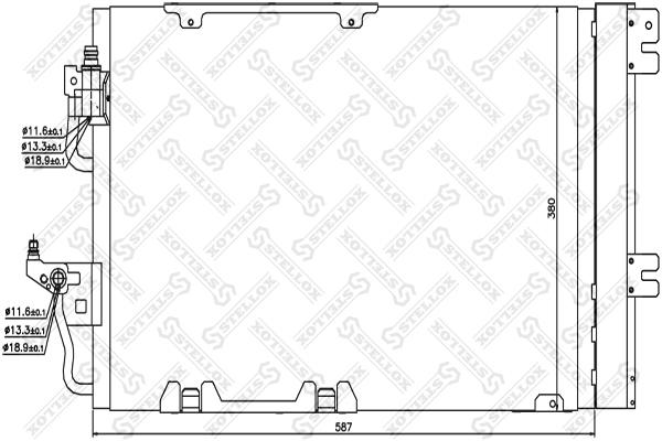 

Радиатор кондиционера Stellox 1045019SX