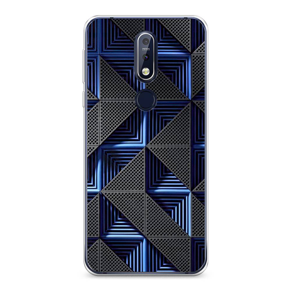 

Чехол на Nokia 7.1 "IBM", Серый;синий, 122050-3