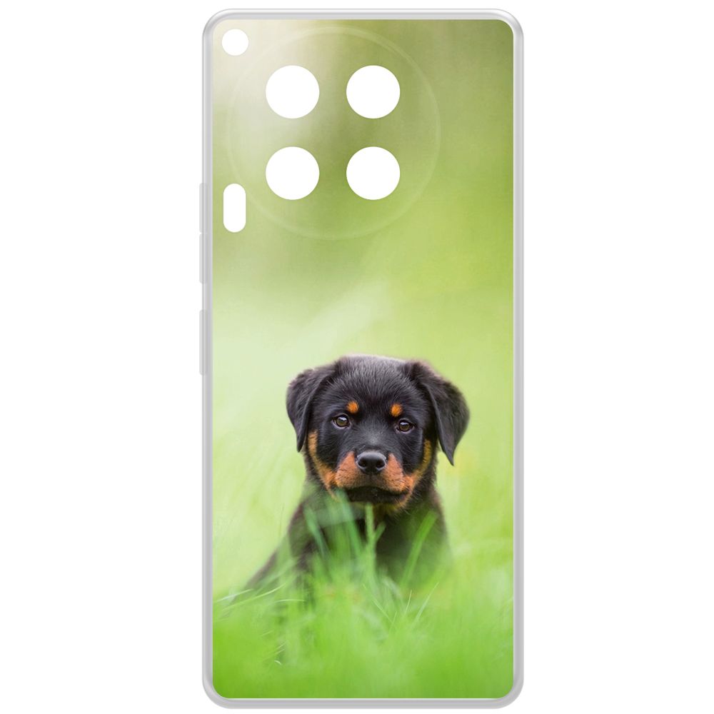 

Чехол-накладка Krutoff Clear Case Щенок ротвейлера для TECNO Camon 30, Прозрачный