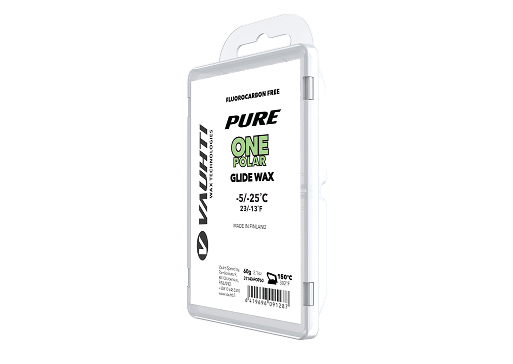 

Мазь скольжения VAUHTI PURE ONE POLAR (-5C-25C) для лыж и сноубордов, Зеленый