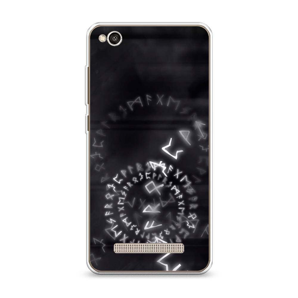 

Чехол на Xiaomi Redmi 4A"Руны", Серый;черный, 31350-3