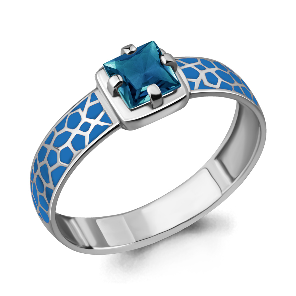 

Кольцо из серебра р.  AQUAMARINE 6544708_925_р, 6544708_925_р