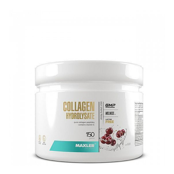 фото Коллаген гидролизированный maxler collagen hydrolysate "вишня" (150г)