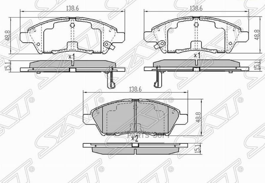 

Колодки Тормозные Перед Nissan Cube Z12 Sat арт. ST-AY040-NS140