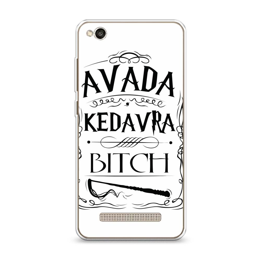 

Чехол на Xiaomi Redmi 4A"Avada kedavra bitch", Белый;серый;черный, 31350-6