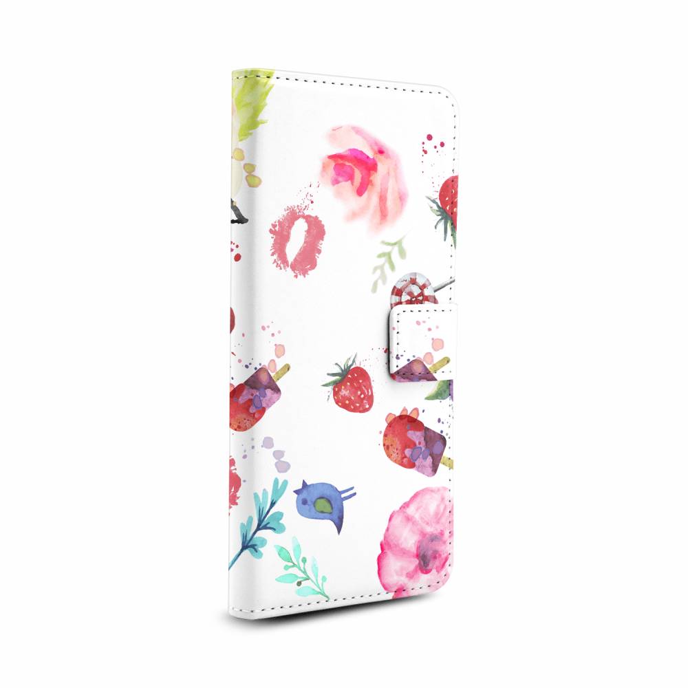 

Чехол Awog на Infinix Note 12 Pro 4G/Note 12 2023 "Летний фон book", Белый;красный;розовый, 3102285-1