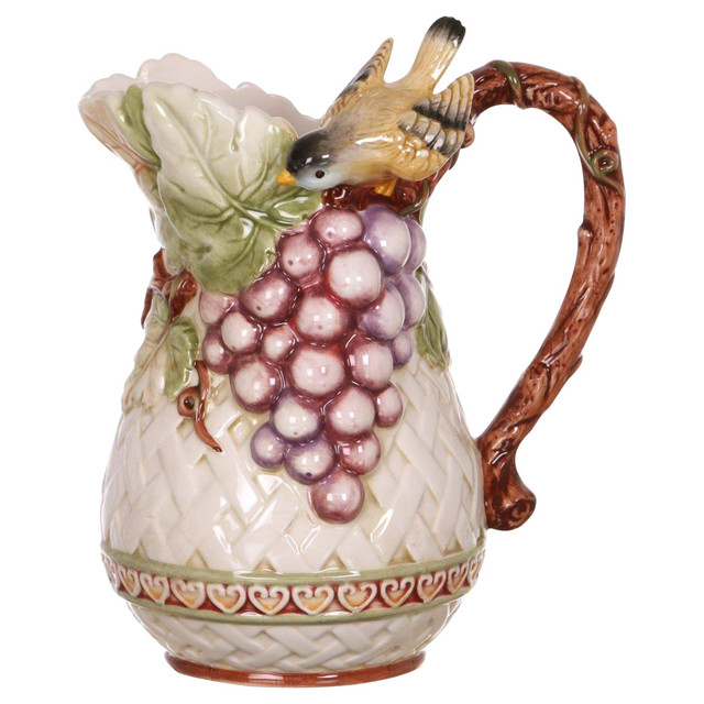 фото Кувшин “виноград” lefard 1,5 л керамический декоративный подарочный для воды 59-41