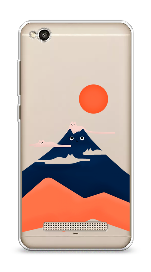 

Чехол на Xiaomi Redmi 4A"Кот-гора", Черный;оранжевый, 31350-4