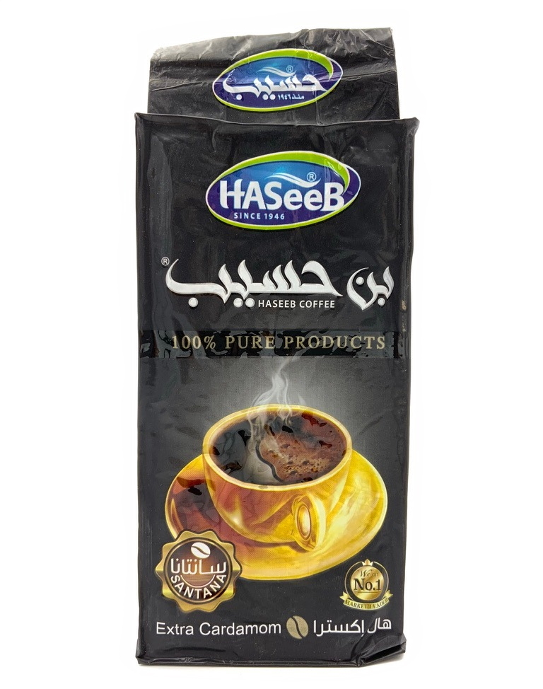 

Кофе Арабский молотый с кардамоном Haseeb Santana Extra Cardamom Хасиб 500 гр