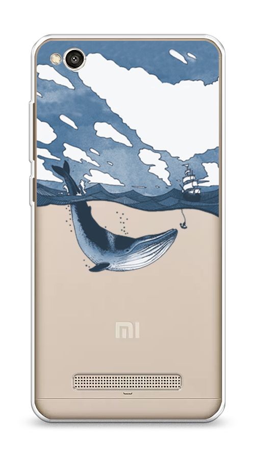 

Чехол на Xiaomi Redmi 4A"Большой кит", Синий, 31350-1
