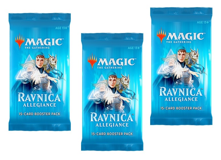 

Mtg: набор из 3-х бустеров издания ravnica allegiance на английском языке