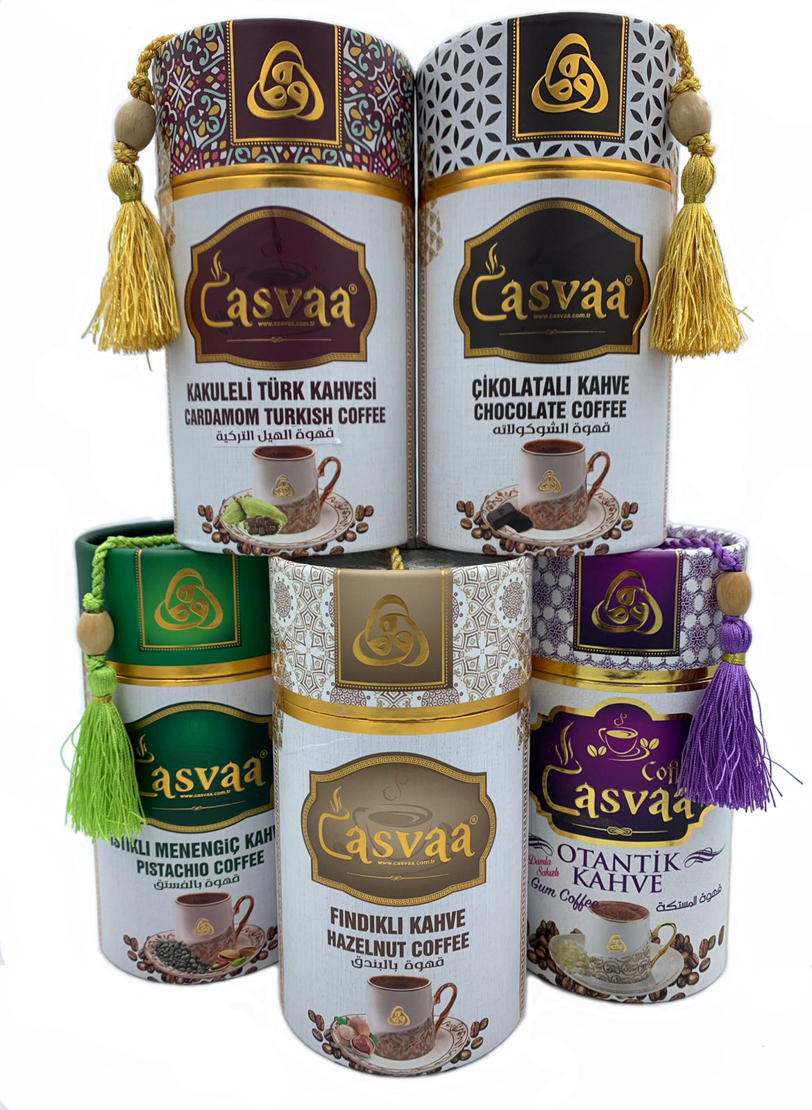 

Турецкий кофе молотый Casvaa cardamon, chocolate, pistachio, hazelnut, otantik, 1250 гр.