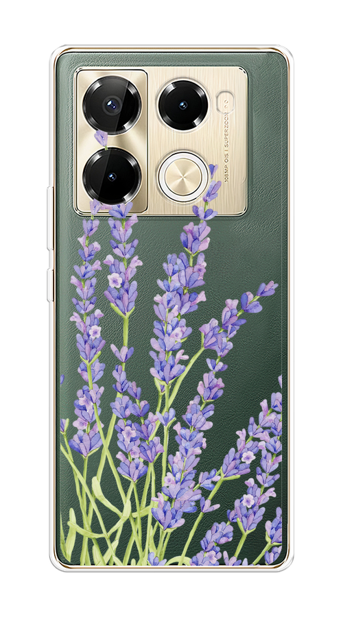 

Чехол на Infinix Note 40 Pro 5G/Note 40 Pro Plus "Лавандовые стебли", Фиолетовый;зеленый, 3106050-1