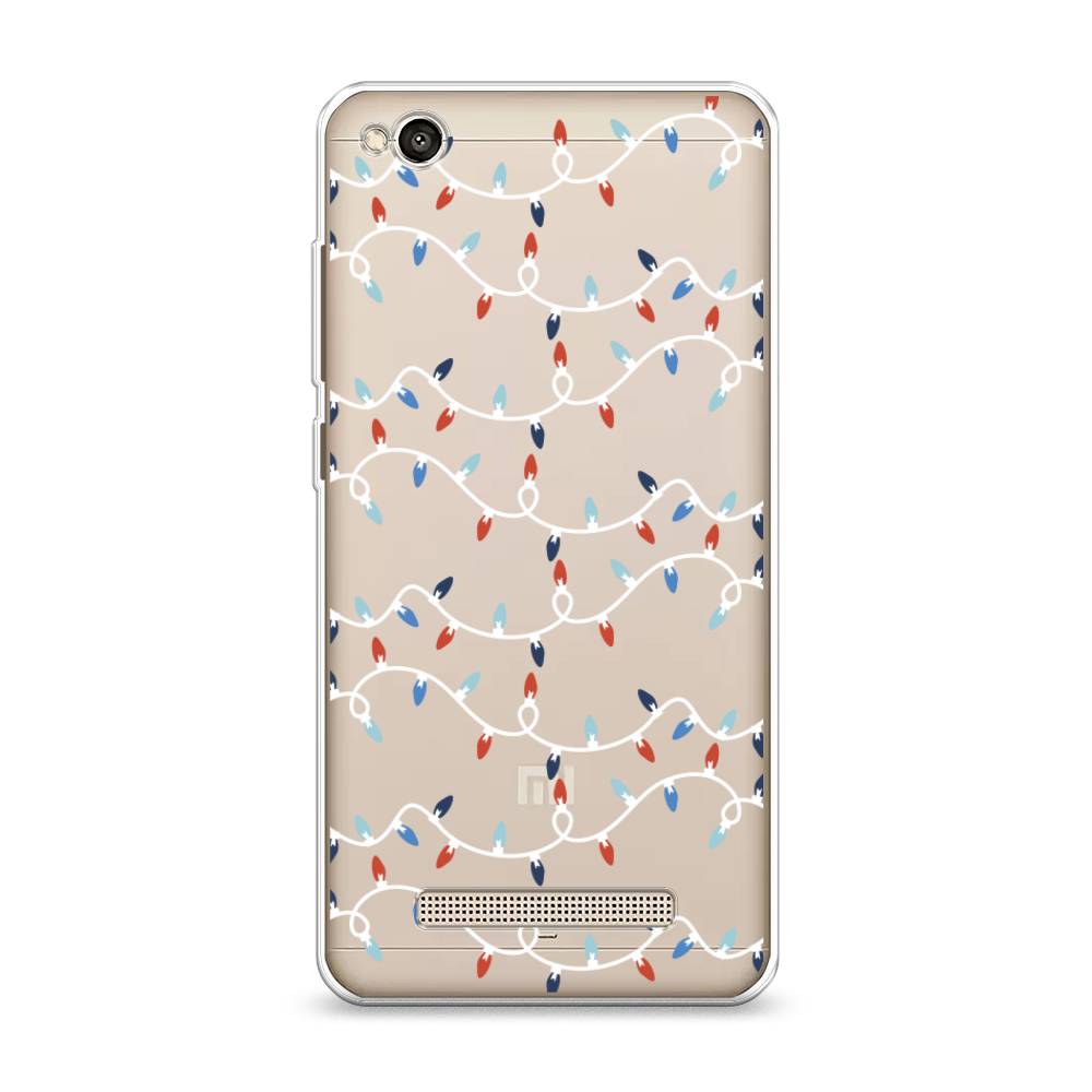 

Чехол на Xiaomi Redmi 4A"Разноцветная гирлянда", Белый;красный;синий, 31350-5