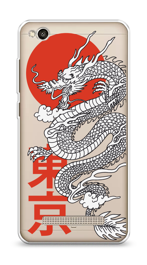 

Чехол на Xiaomi Redmi 4A"Китайский дракон", Черный;красный;белый, 31350-1