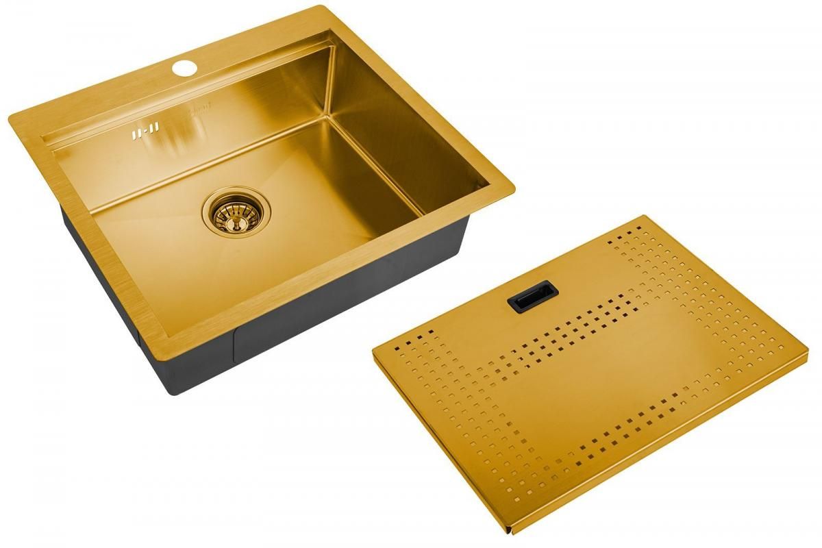 Мойка для кухни ZorG ZM N-5952 BRONZE с крылом touch bronze стол обеденный