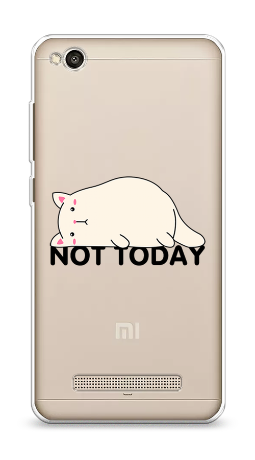 

Чехол на Xiaomi Redmi 4A"Cat not today", Белый;розовый;черный, 31350-1