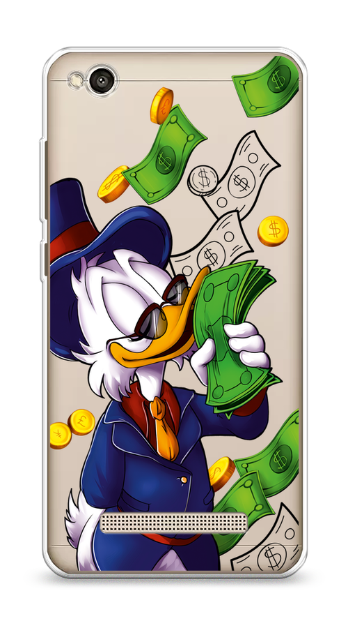 

Чехол на Xiaomi Redmi 4A"Scrooge McDuck with Money", Синий;зеленый;белый, 31350-6