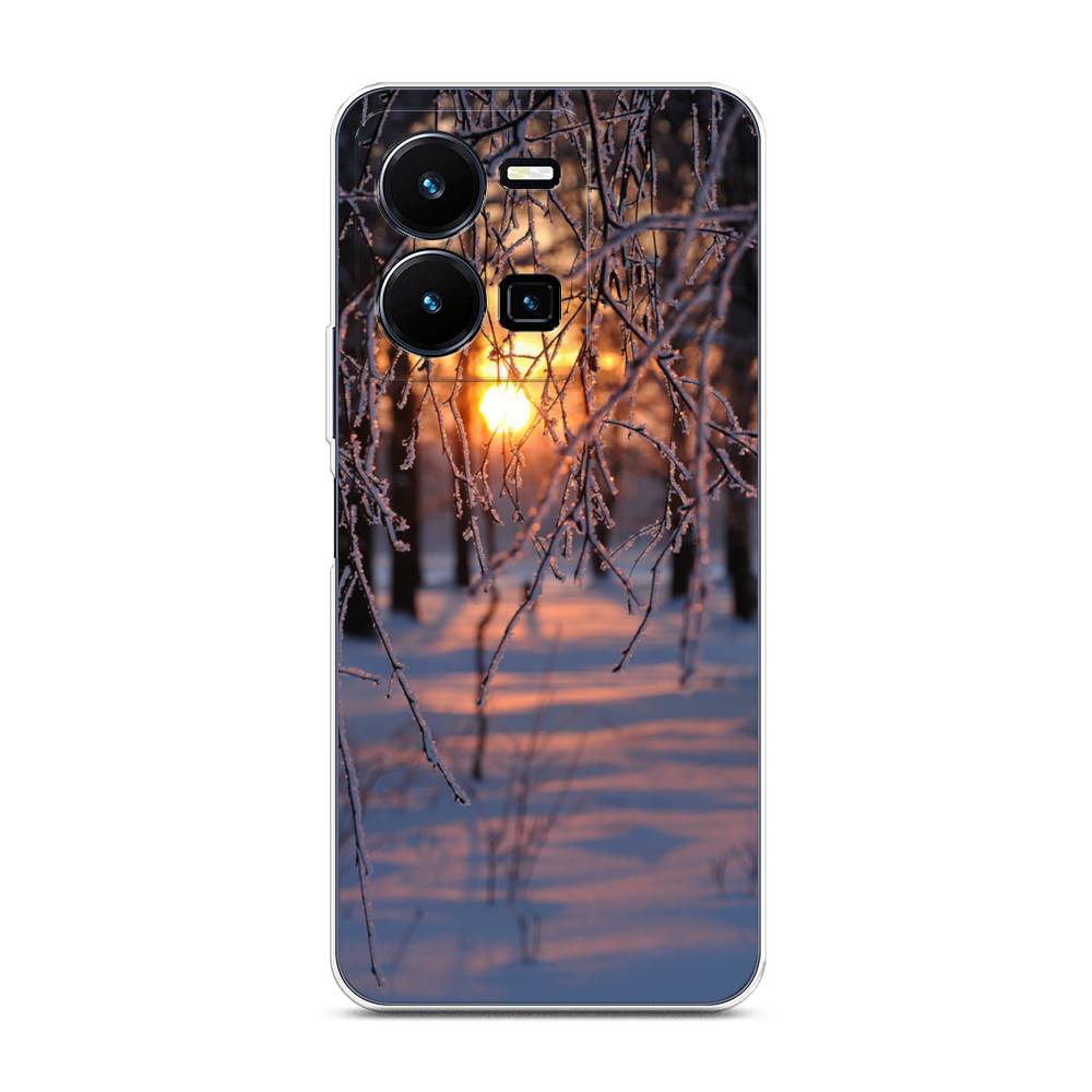 

Чехол для Vivo Y35 "Зима 7", Оранжевый;розовый;черный, 267250-2