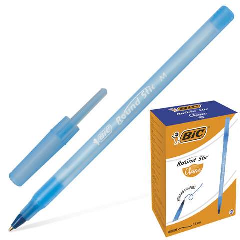 

Ручка шариковая BIC "Round Stic" 141766, синяя, 0.32 мм, 60 штук