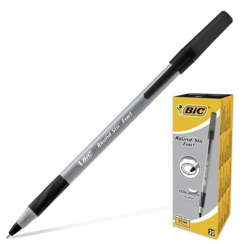 

Ручка шариковая BIC "Round Stic Exact" 141771, черная, 0.8 мм, 20 штук