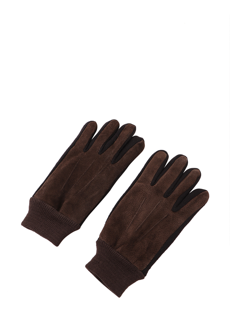 Перчатки мужские Alessio Nesca A65184 темно-коричневые р S