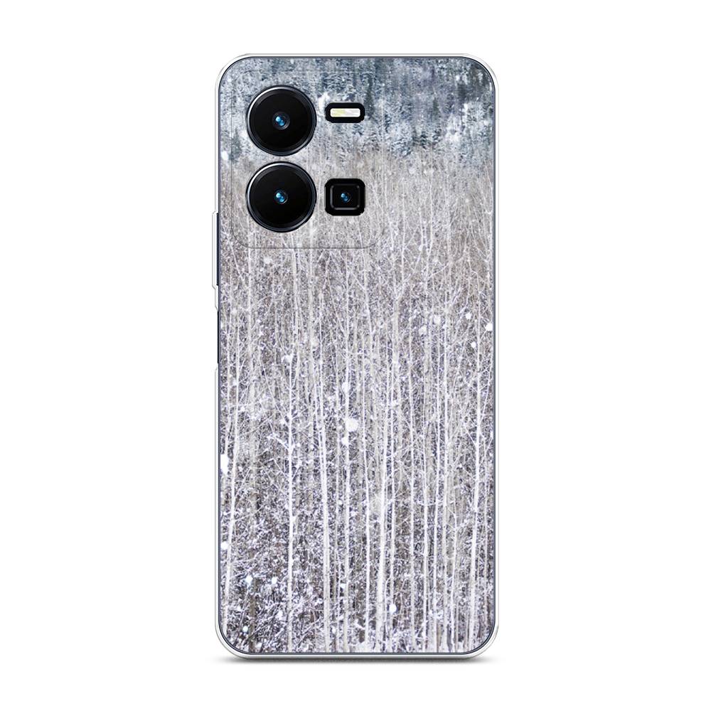 

Чехол для Vivo Y35 "Снежный лес", Бежевый;серый;белый, 267250-5