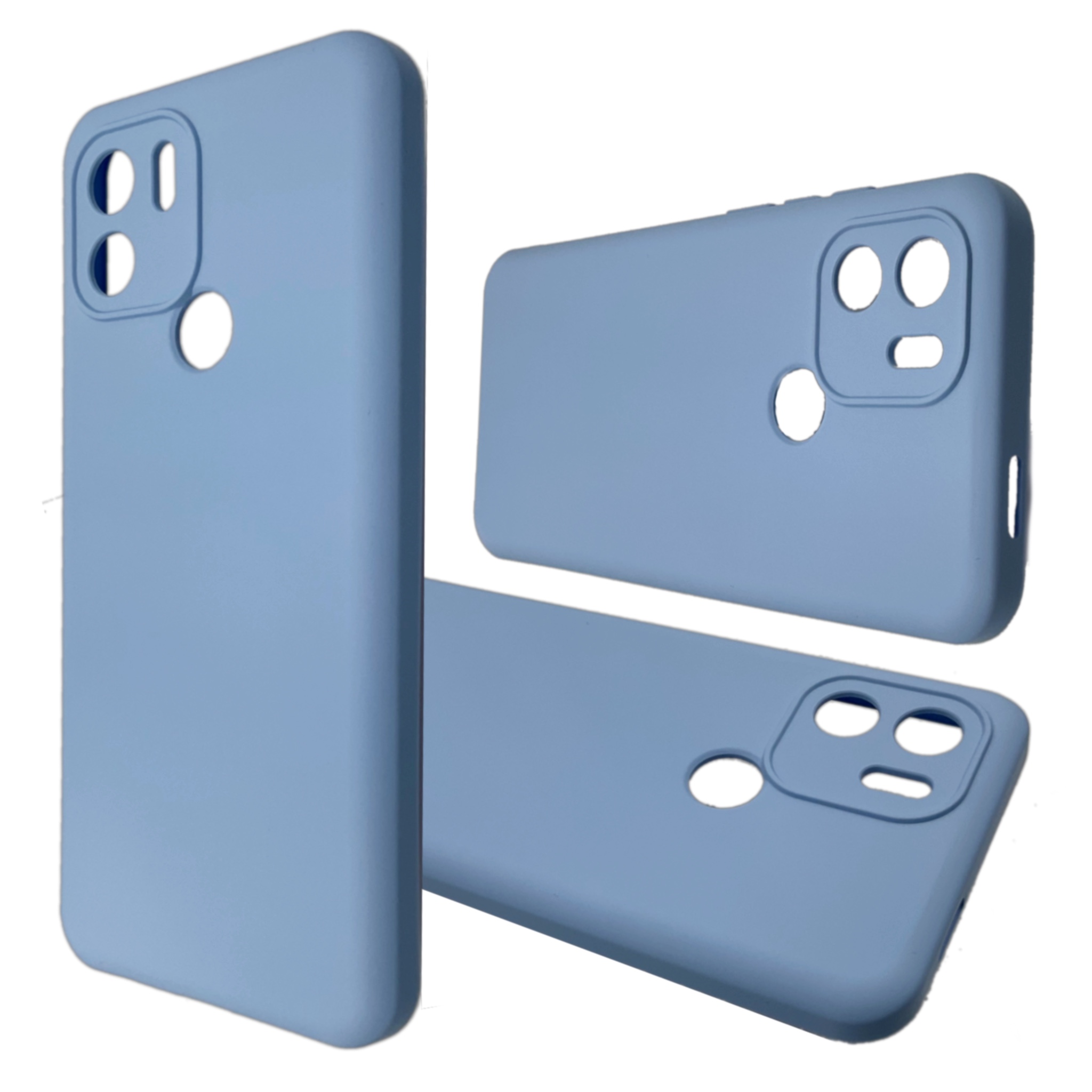 

Чехол с подкладкой QVATRA для Redmi A1+ голубой, для Redmi A1+ голубой