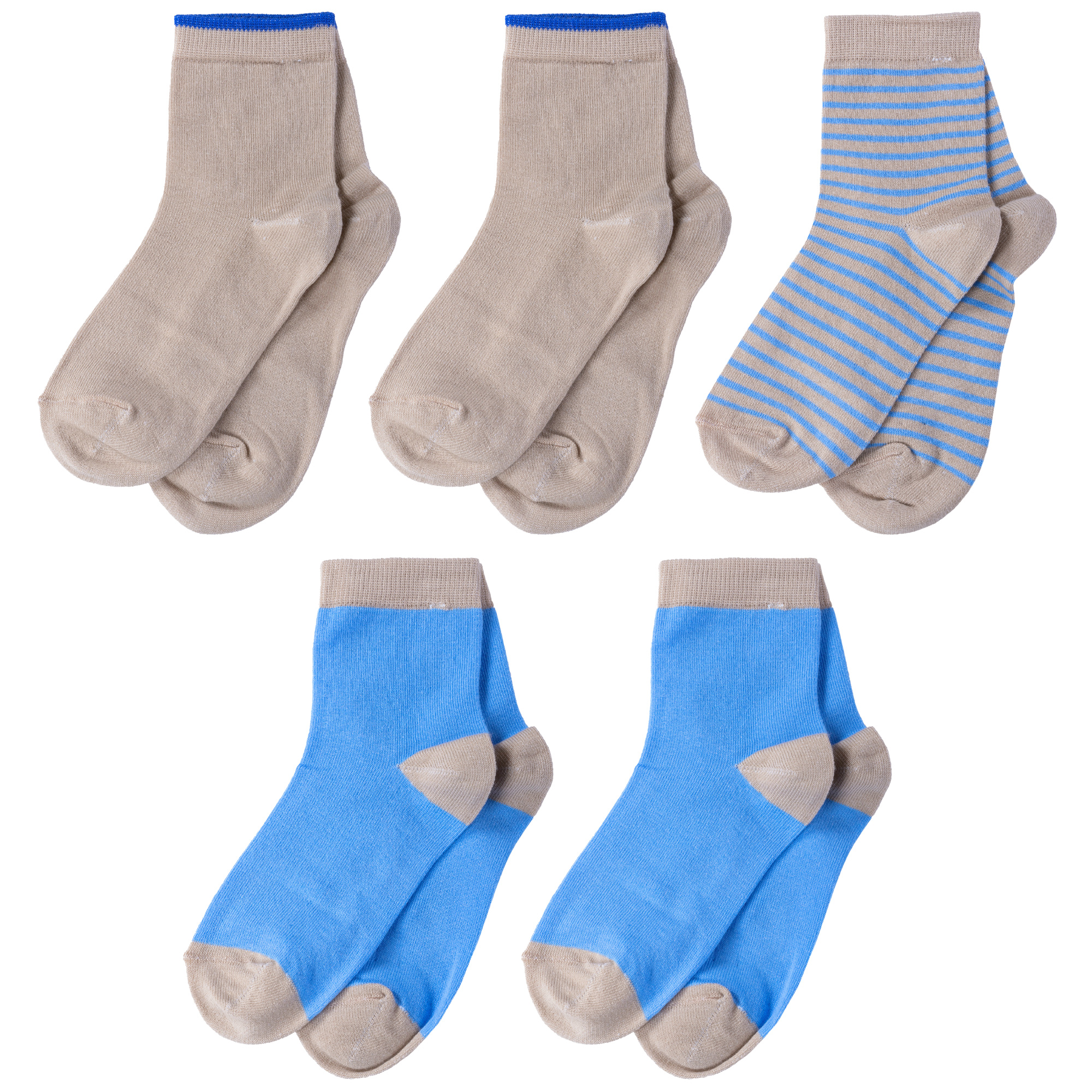 

Носки детские LorenzLine 5-Л101, микс 2, 16-18, Бежевый;голубой, 5-Л101