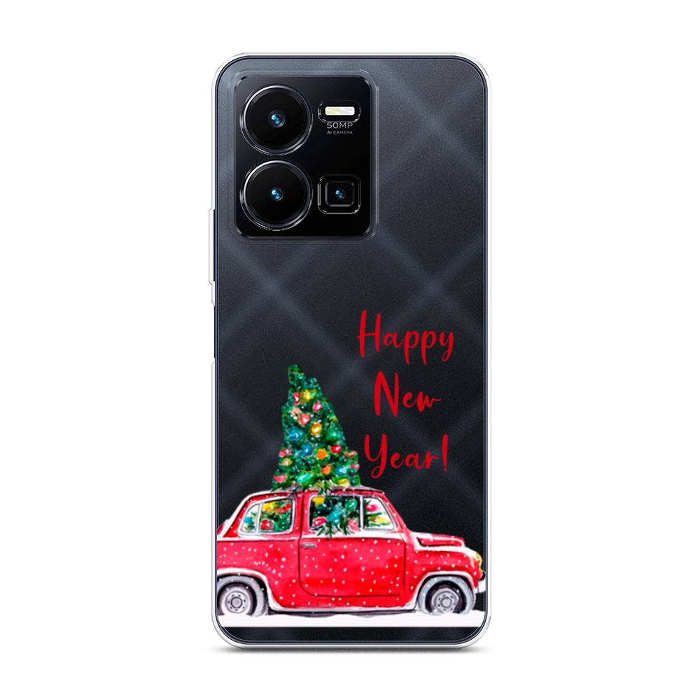 

Чехол для Vivo Y35 "Happy New Year", Красный;зеленый, 267250-5