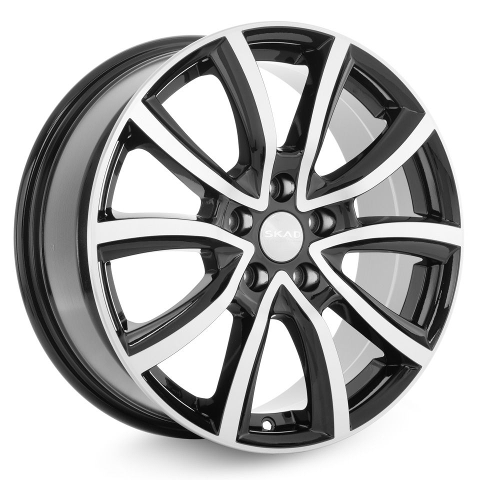 

Диск колесный Скад Онтарио Алмаз 7x17/5x120 D72.6 ET39, Черный