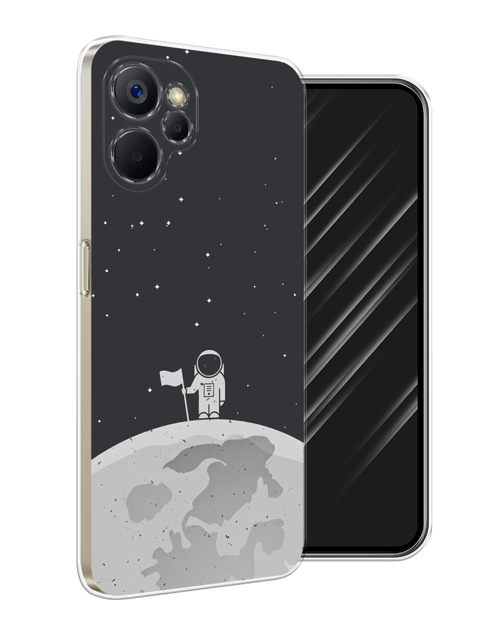 

Чехол Awog на Realme 9i 5G/10T 5G "Первый на Луне", Черный, 2513950-1