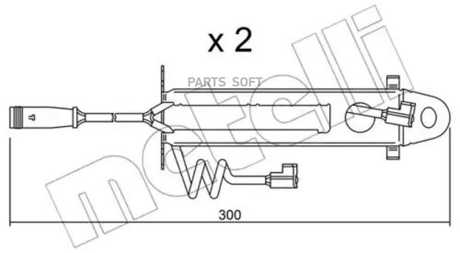 Датчик Износа Тормозных Колодок Metelli арт. SU.173K