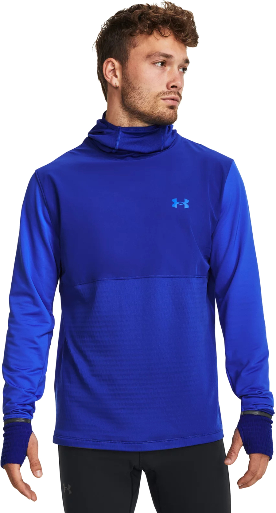 Лонгслив мужской Under Armour Qualifier Cold Hoody синий MD