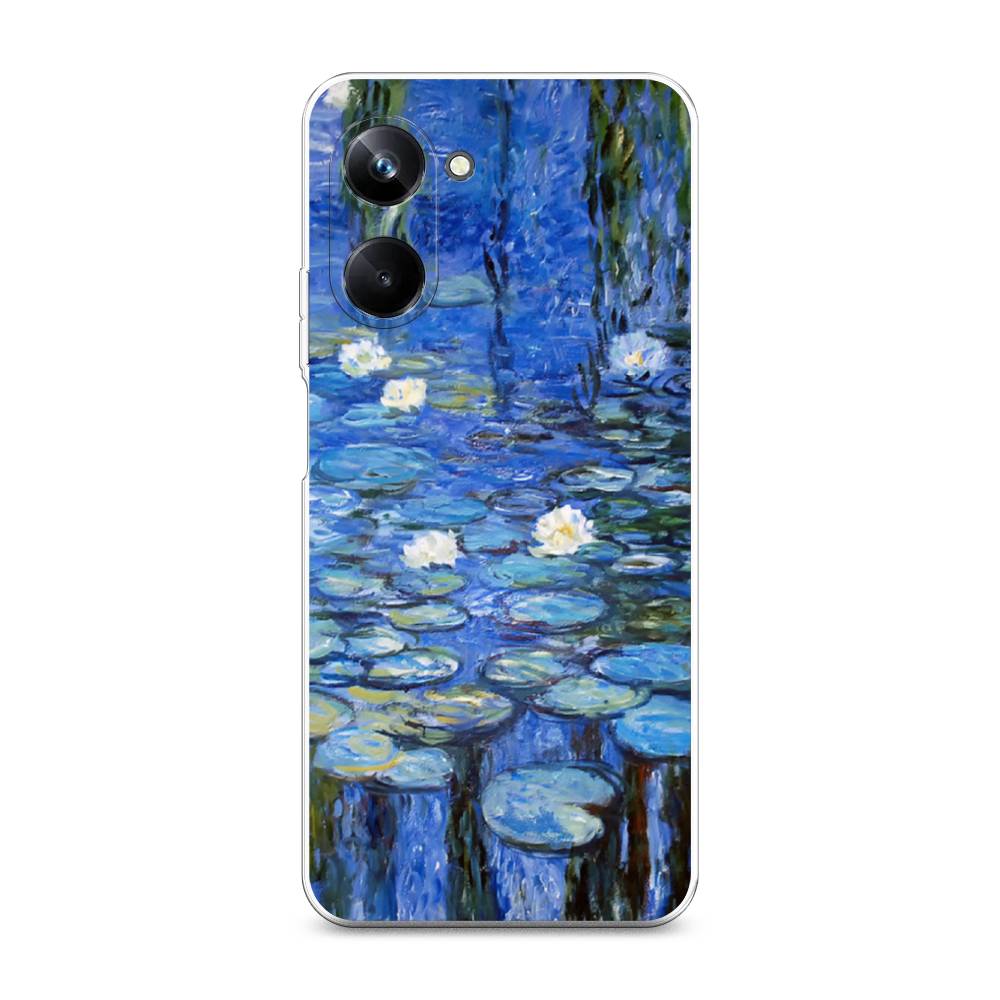 

Чехол на Realme 10 Pro "Нарисованный пруд", Синий;зеленый, 2512550-4