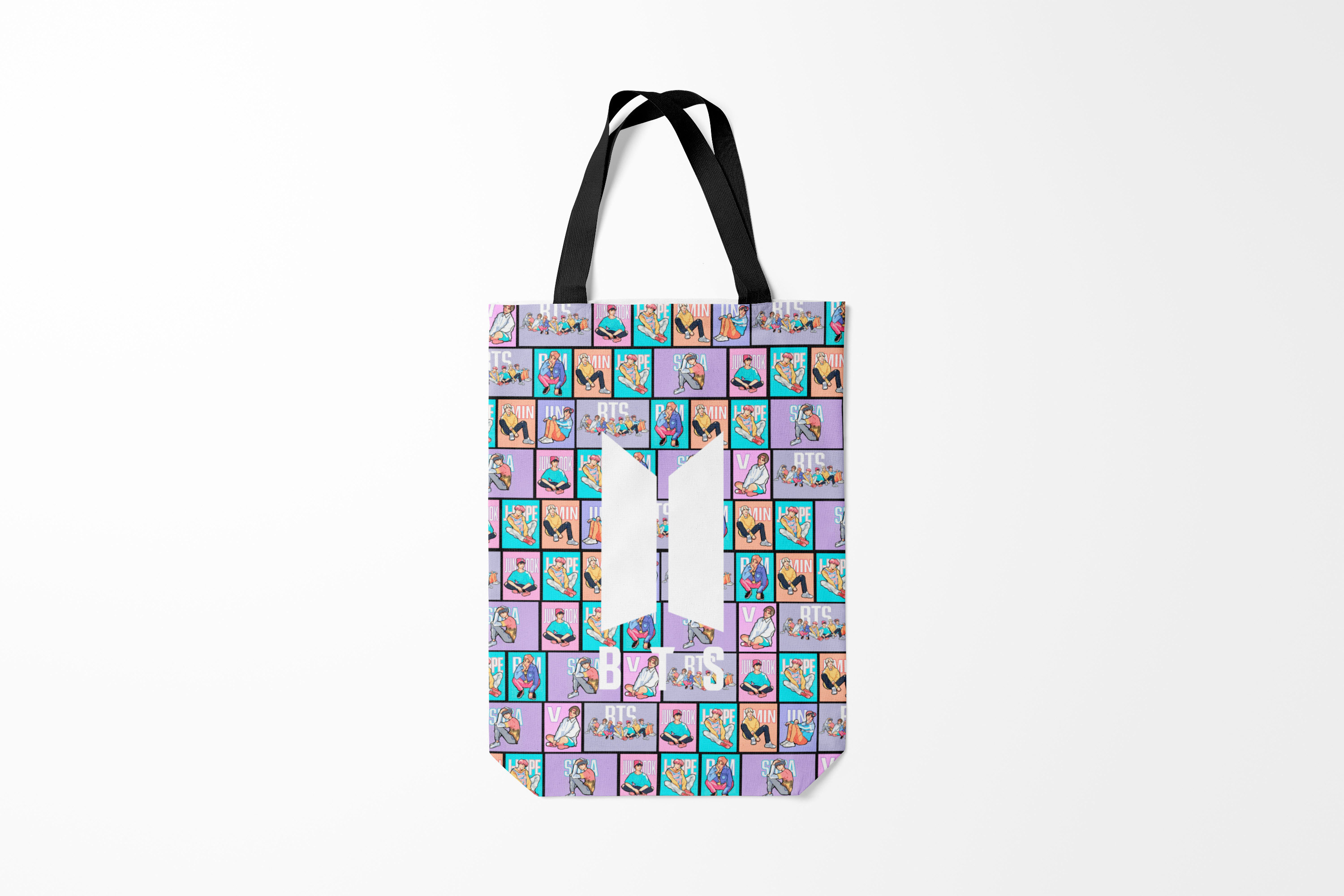 

Сумка шoппер унисекс Burnettie BTS, разноцветный, BTS