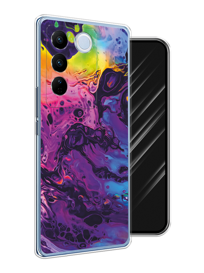 

Чехол Awog на Vivo V27/V27 Pro "ACID fluid", Бордовый, 268450-1