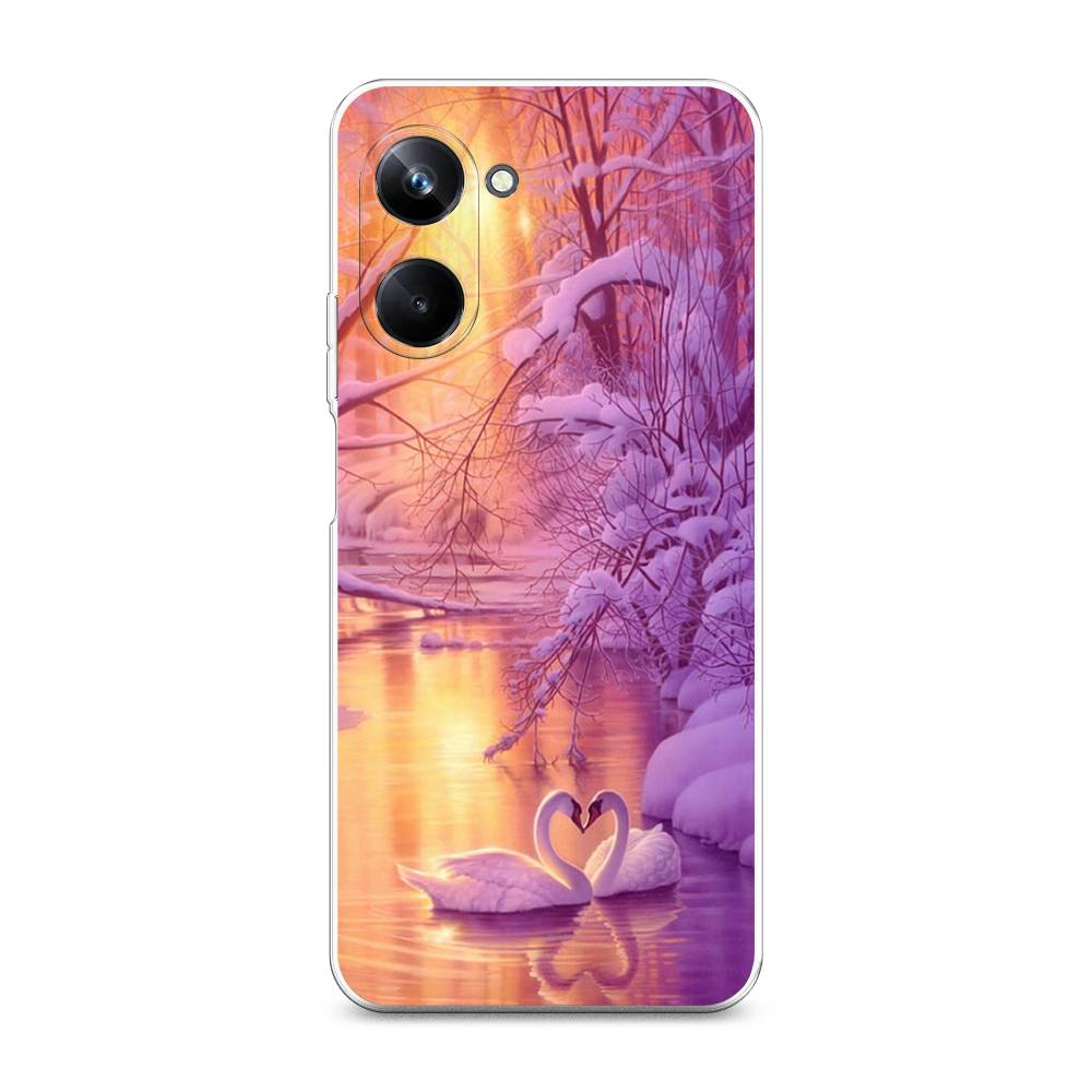 

Чехол на Realme 10 Pro "Зима 1", Фиолетовый;желтый, 2512550-2