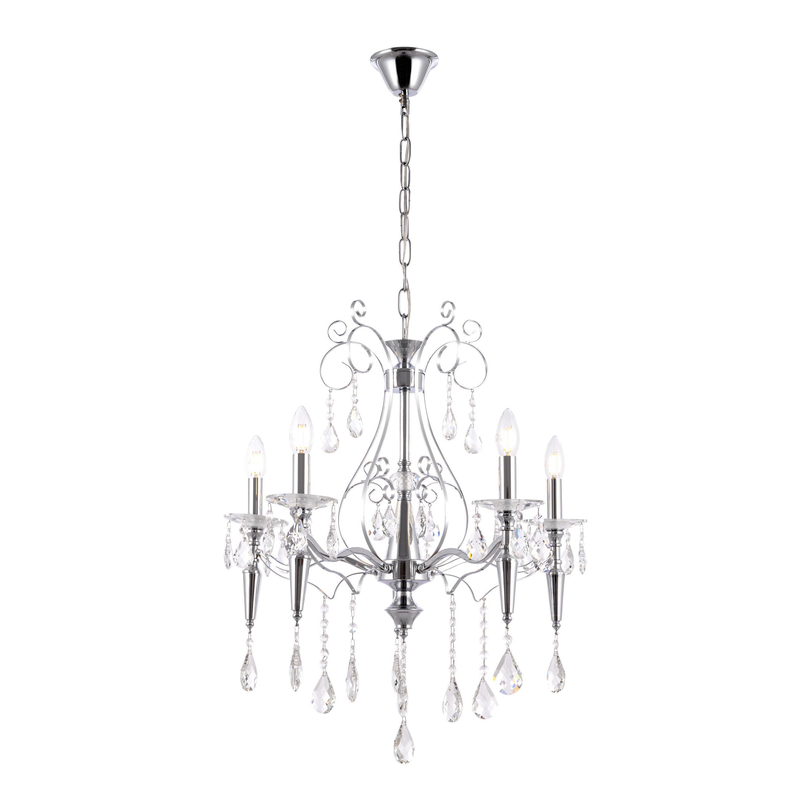 

Люстра подвесная Arte Perfetto Luce 3334.1288.5.CR 5хE14х40W, 3334.1288.5.CR