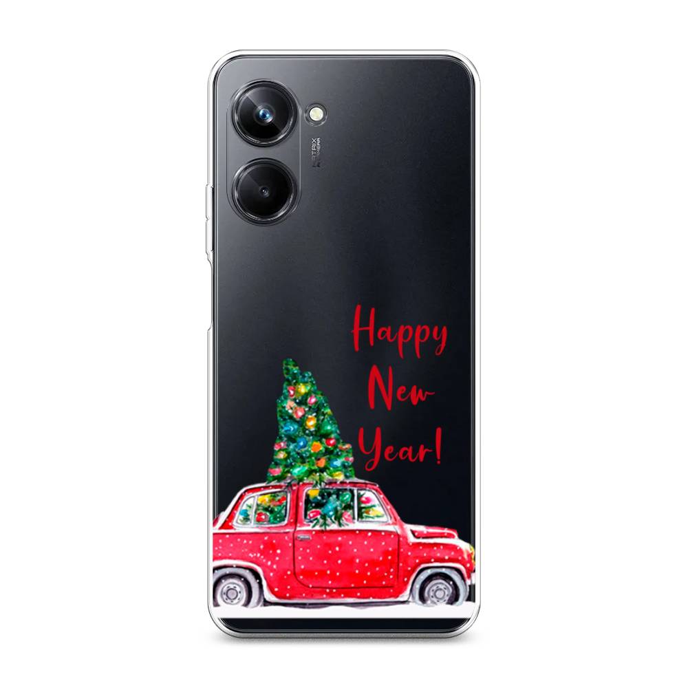 

Чехол на Realme 10 Pro "Happy New Year", Красный;зеленый, 2512550-5