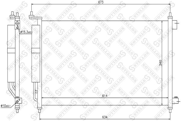 

Радиатор кондиционера Stellox 1045224SX