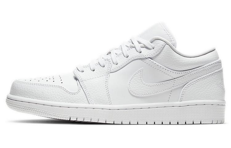 

Кеды унисекс Jordan Air Jordan 1 low triple white белые 43 EU, Белый, Air Jordan 1 low triple white