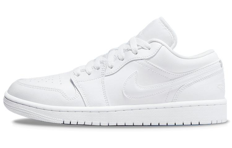 

Кеды унисекс Jordan Air Jordan 1 low triple white белые 38 EU, Белый, Air Jordan 1 low triple white