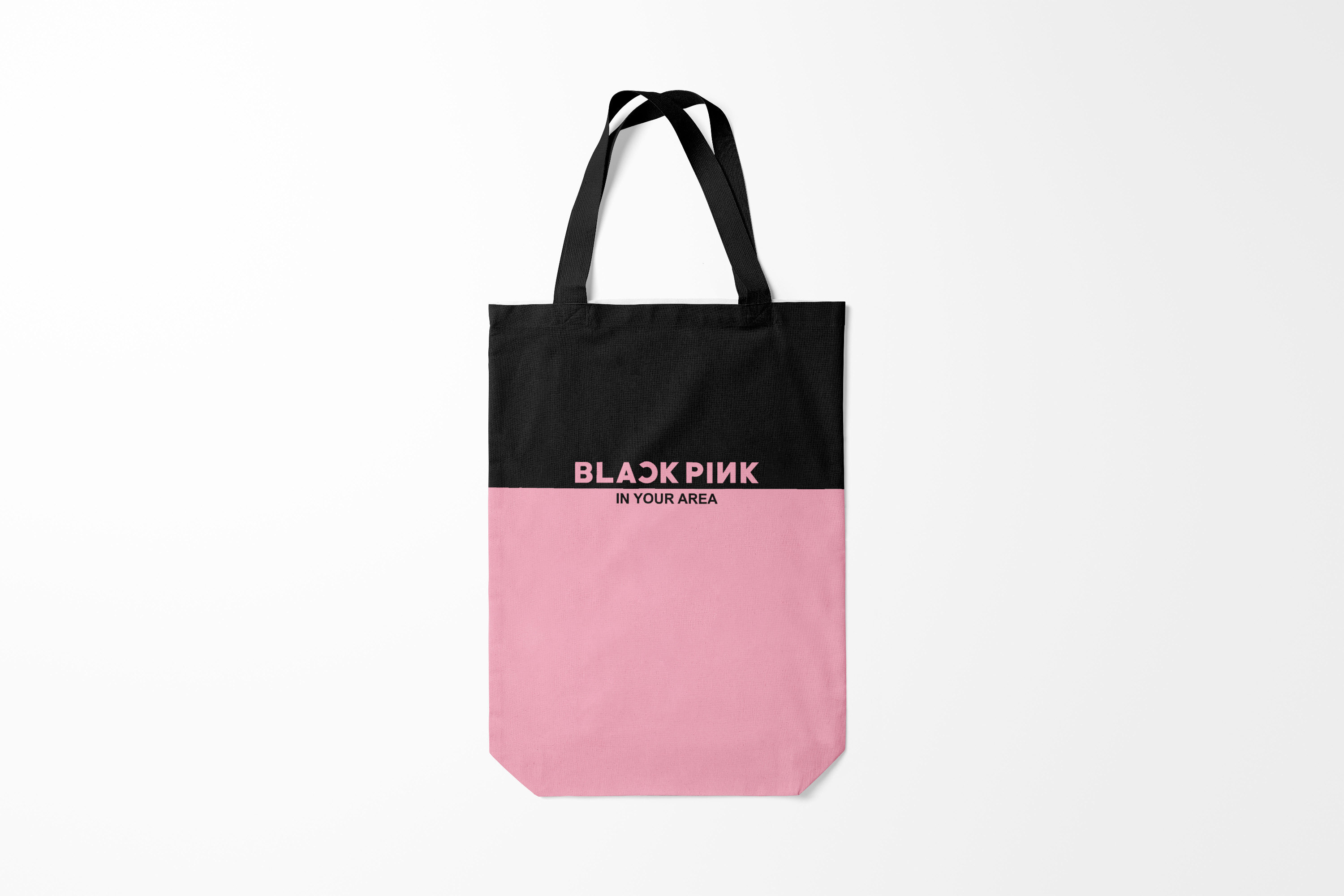 

Сумка шoппер унисекс Burnettie BLACKPINK, черный; розовый, BLACKPINK