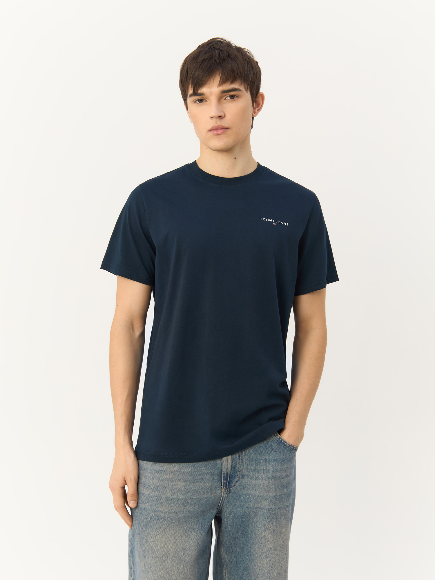 

Футболка мужская Tommy Jeans DM0DM18555 синяя 3XL, Синий, DM0DM18555