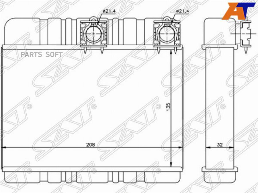 

Радиатор Отопителя Салона Bmw 3 E46 98-05/X3 E 83 04-10 W A/C Sat арт. ST-BM33-395-0