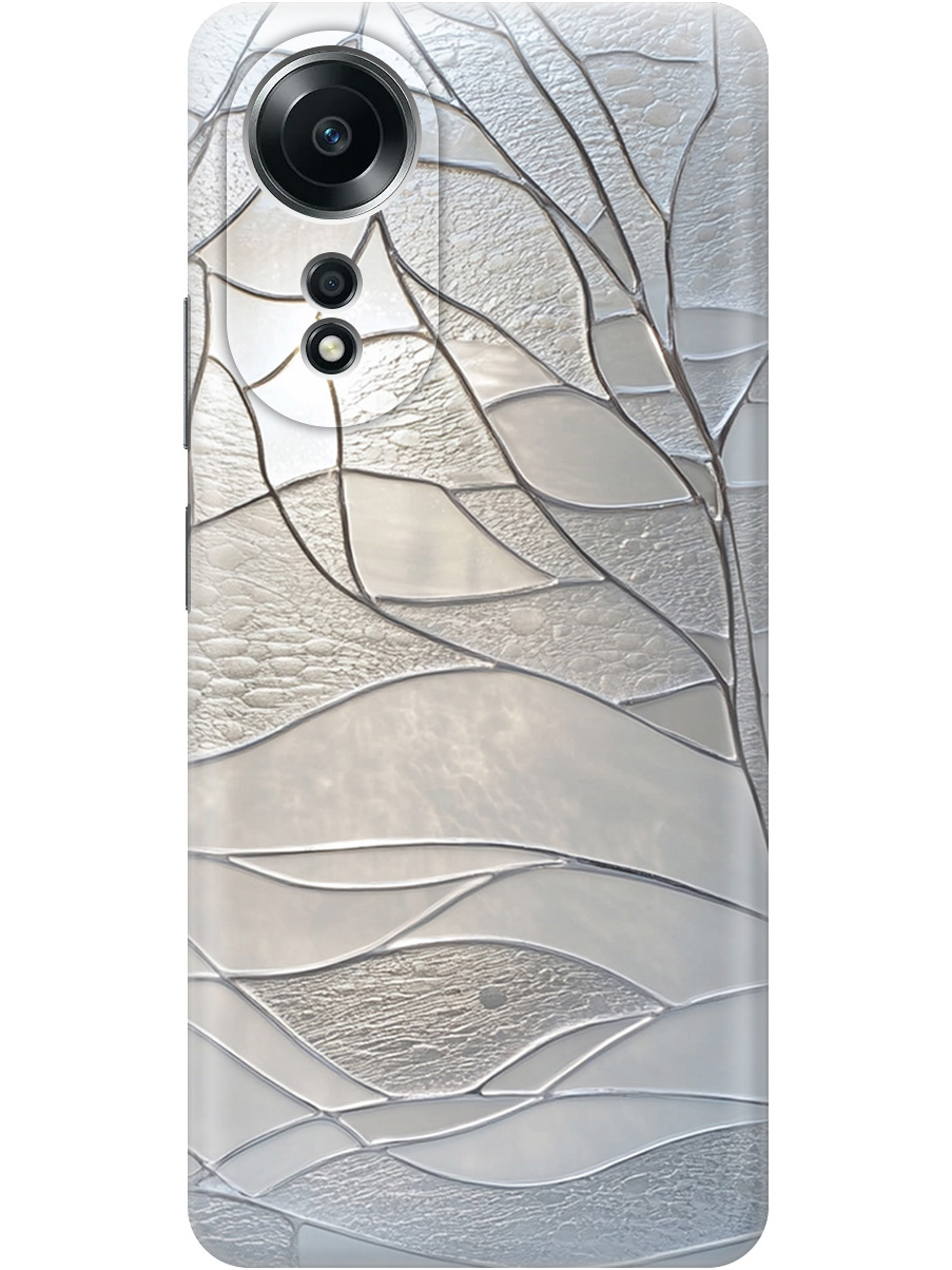 

Силиконовый чехол на Oppo A58 4G с принтом "Зимние деревья", Прозрачный;серый, 782629441