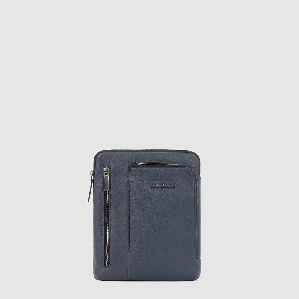 Сумка планшет мужская Piquadro Borsello grande in pelle porta iPad, синий