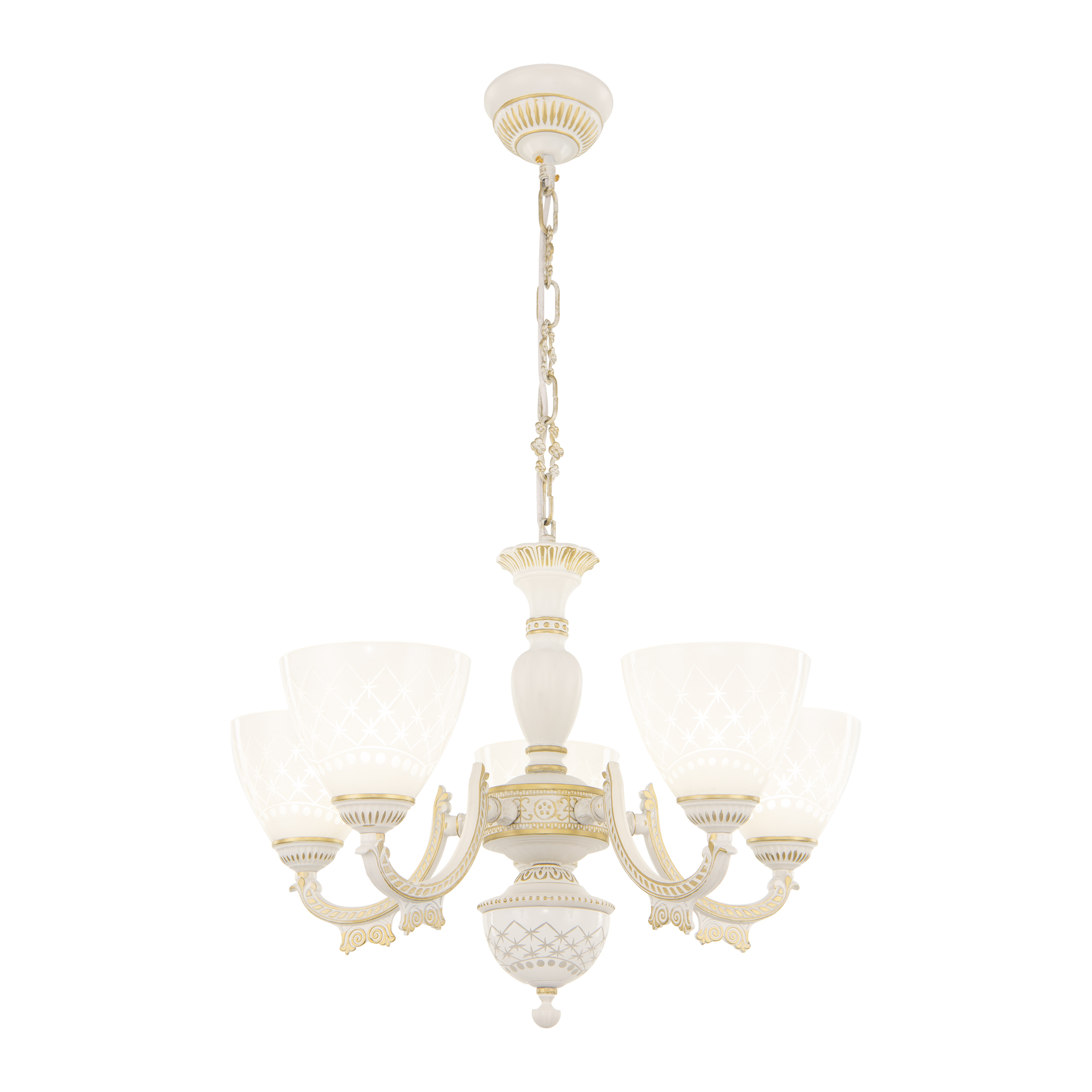 

Люстра подвесная Arte Perfetto Luce 3334.8494.5.WT.G 5хE27х40W, 3334.8494.5.WT.G