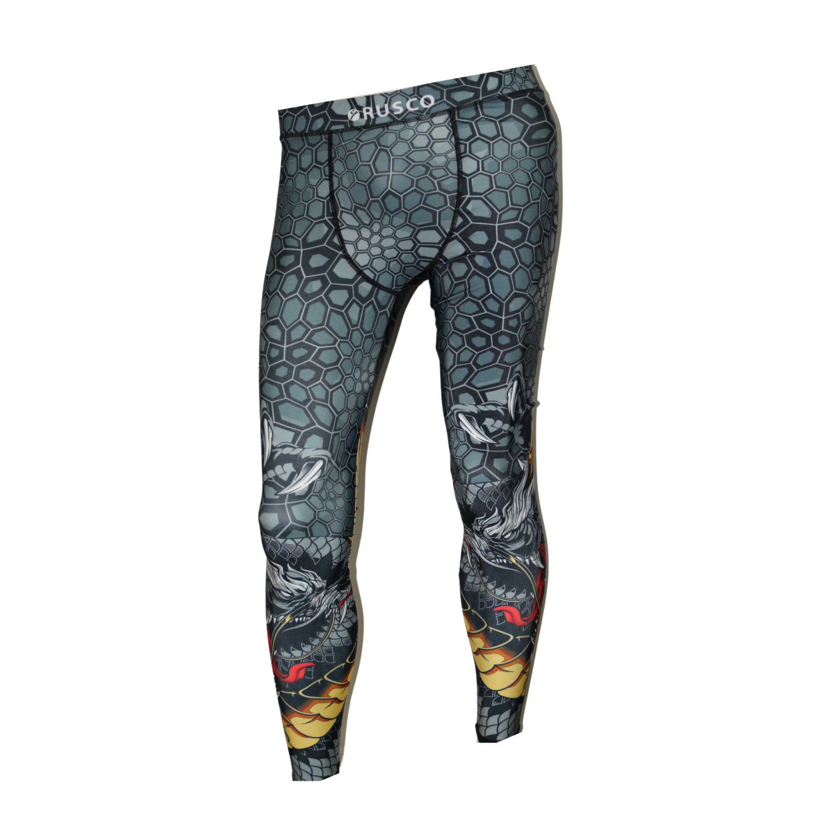 

Лосины мужские Rusco Sport Dragon взрослые (XS) 43 RU, Серый, Dragon